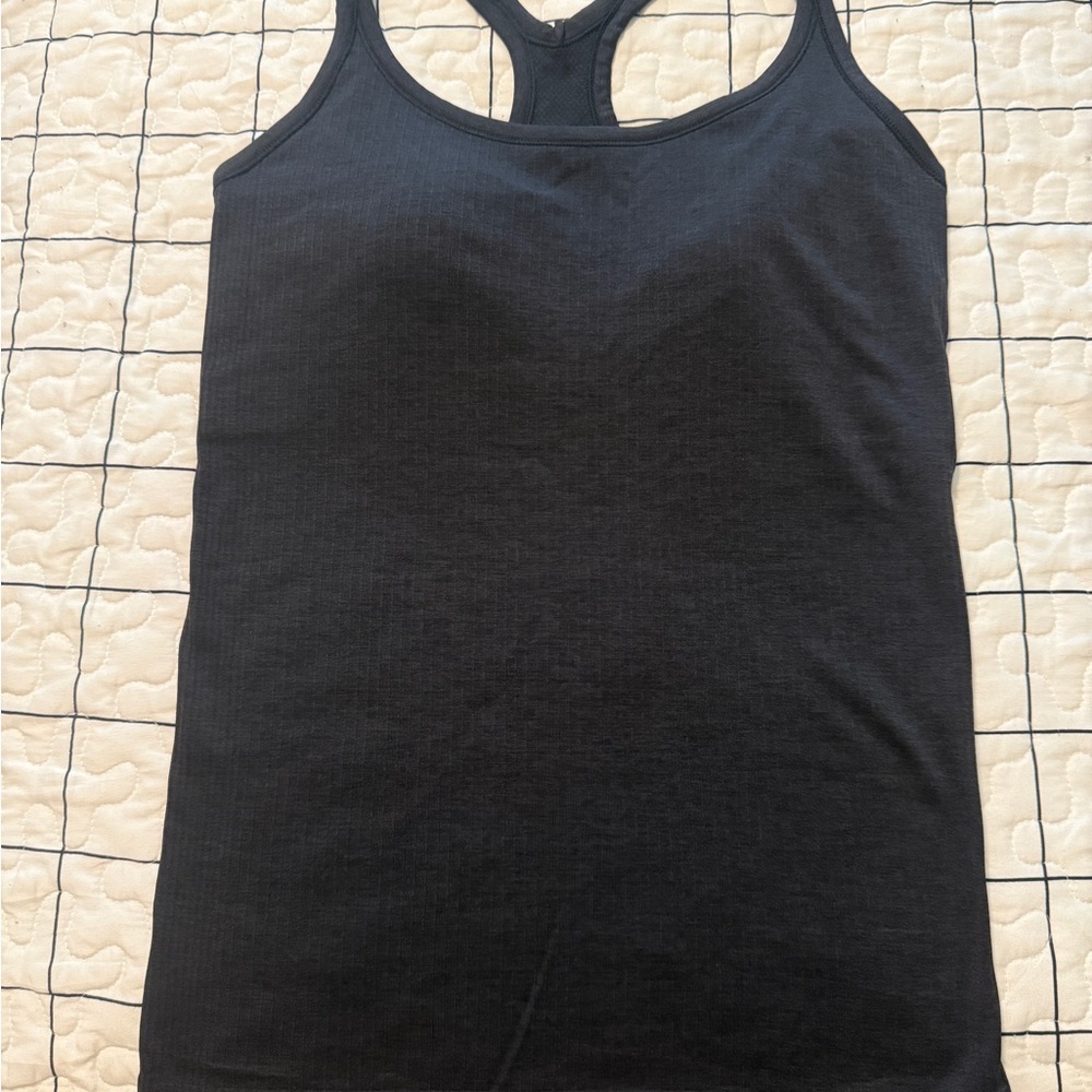Lululemon Ebb To Street Black Tank - Size 8